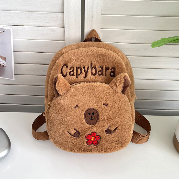 Wholesale Cute cartoon plush backpack bags