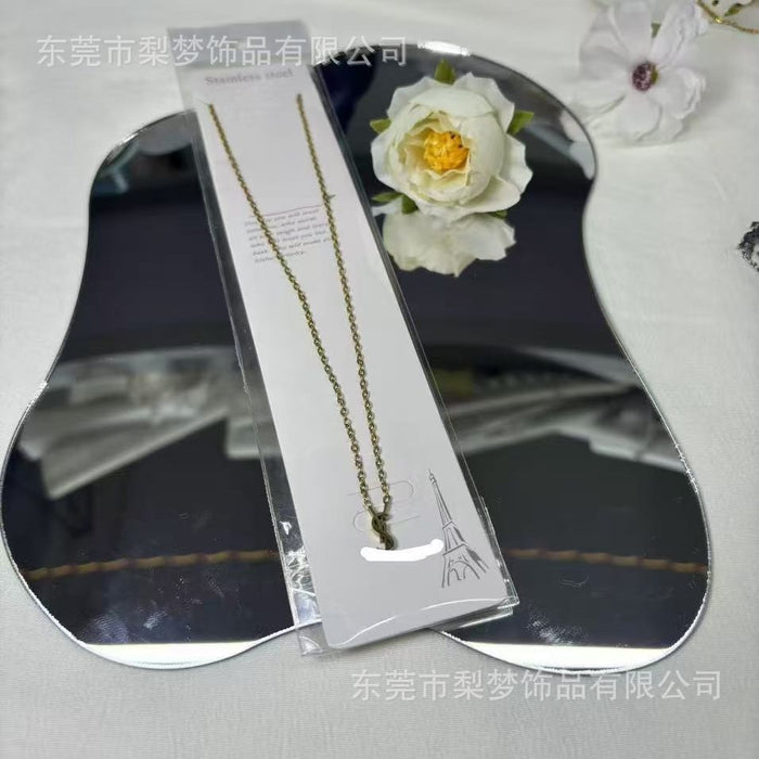 Wholesale New temperament, compact necklace, light luxury, classic letter bracelet, same style, versatile accessories