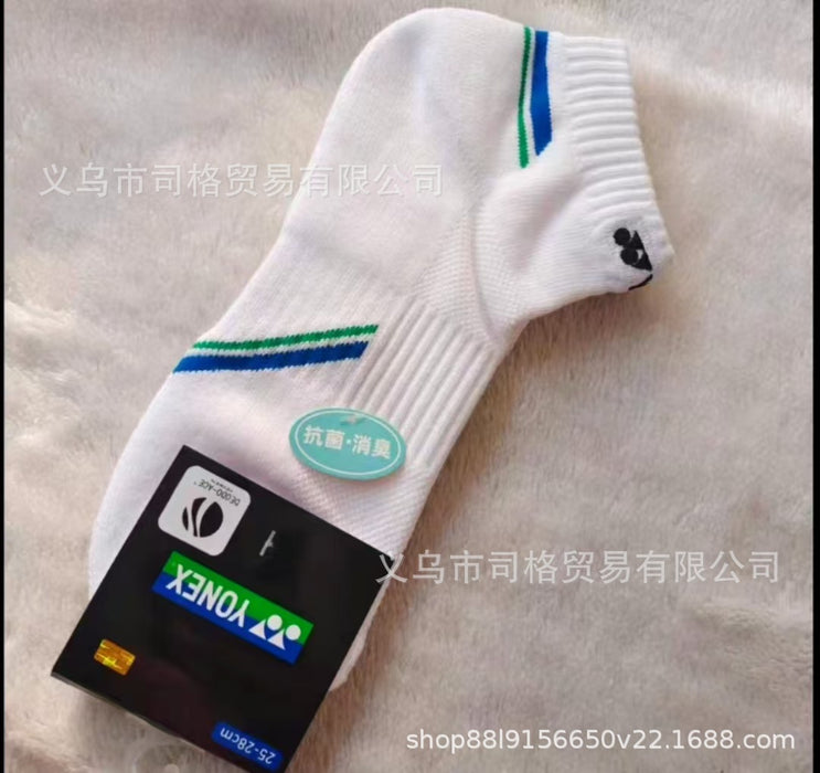 Wholesale Badminton socks embroidered short tube, mid tube, outdoor running socks, sweat absorbing and anti slip sports