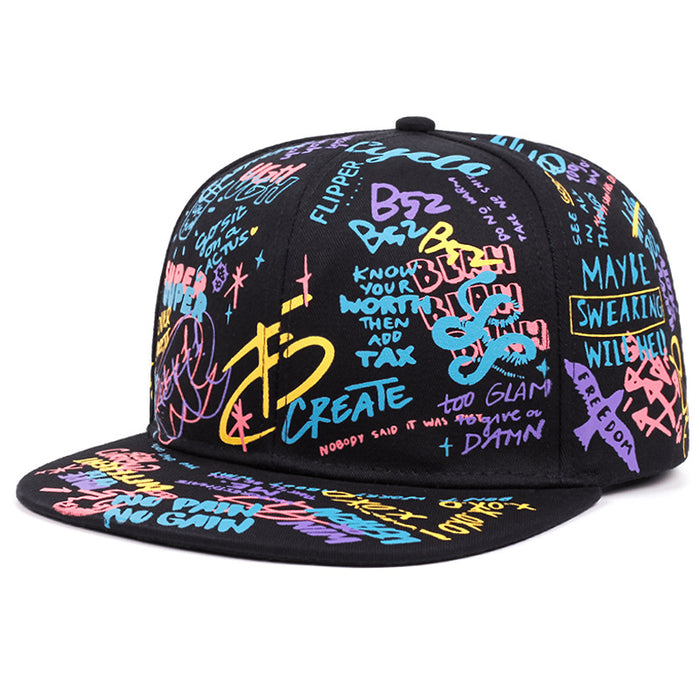 Wholesale Colorful Graffiti Hip-Hop Baseball Cap