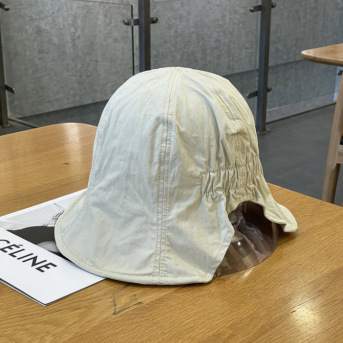 Wholesale New quick drying fisherman hat, simple, sun resistant, lightweight, breathable, short eave, elastic basin hat, large eave hat