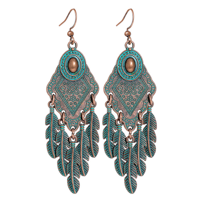 Wholesale Geometric Alloy Tassel Earrings for Women Party Wear Fashion Accessory MOQ≥2