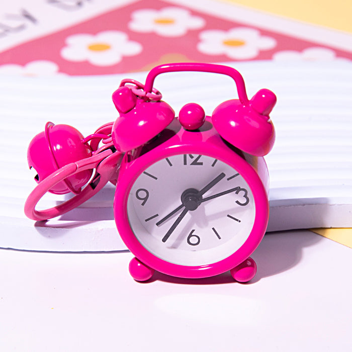 Wholesale Creative Function Mini Alarm Clock Keychain Exquisite Car Pendant