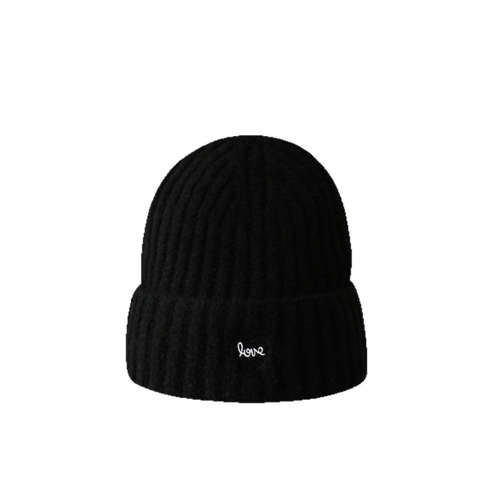 Wholesale Heart-embroidered knitted wool hat
