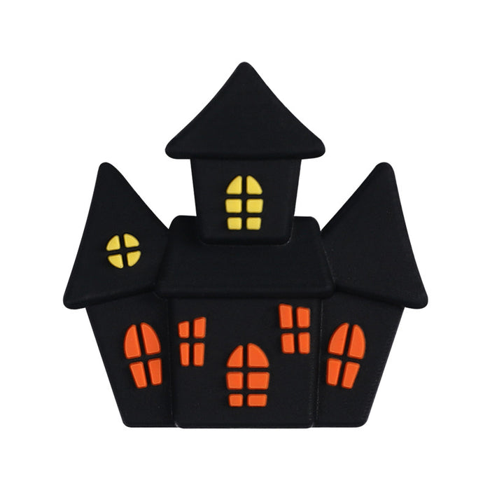 Wholesale 20pcs  bat silicone beads accessories party decorations beaded three-dimensional ghost beads