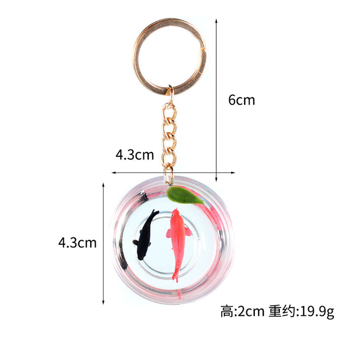 Wholesale Lucky Koi Fish Keychain Bag Charm Car Key Accessory Gift For Resale MOQ≥5