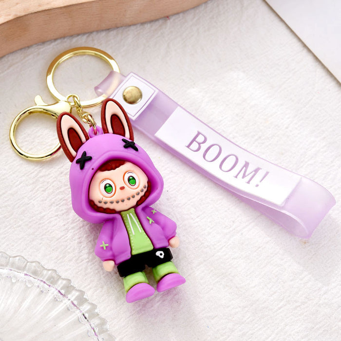 Wholesale Keychain Cartoon Pendant Cute Doll Soft Rubber Backpack Pendant