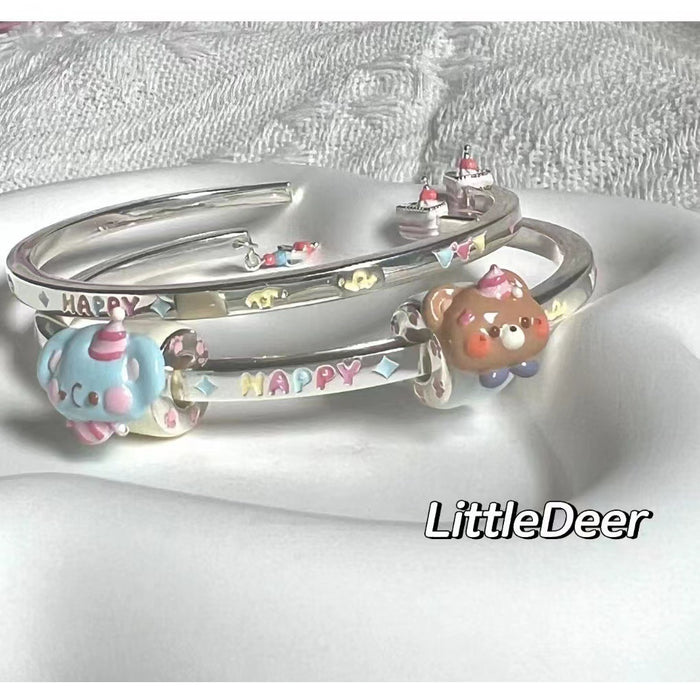 Wholesale Small and niche personalized design cartoon cute bead bracelet