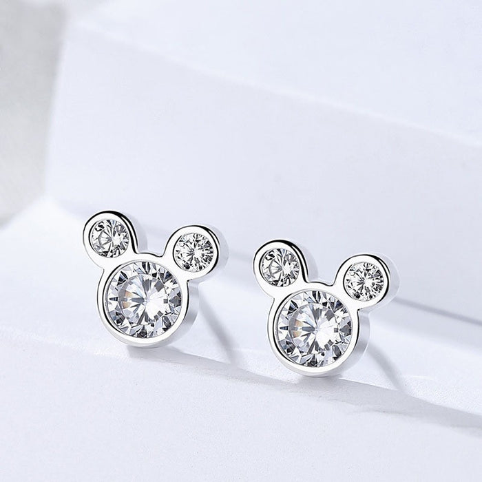 Wholesale Sparkling Zircon Silver Ear Nail Ear Jewelry