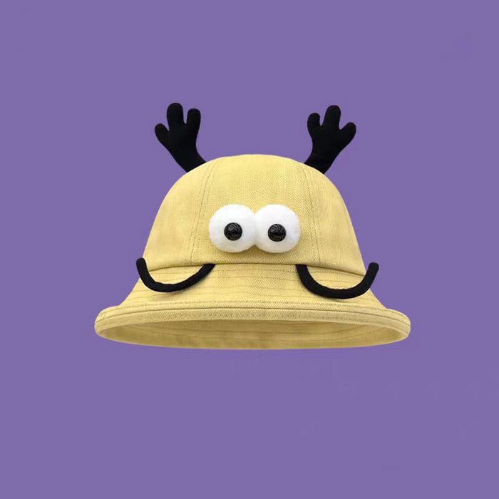Wholesale Cute sunscreen basin hat, new cartoon fisherman hat