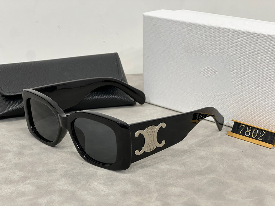 Wholesale  Square Wide-leg Sunglasses Women's  Retro Sunglasses Sunscreen Personalized All-match Glasses