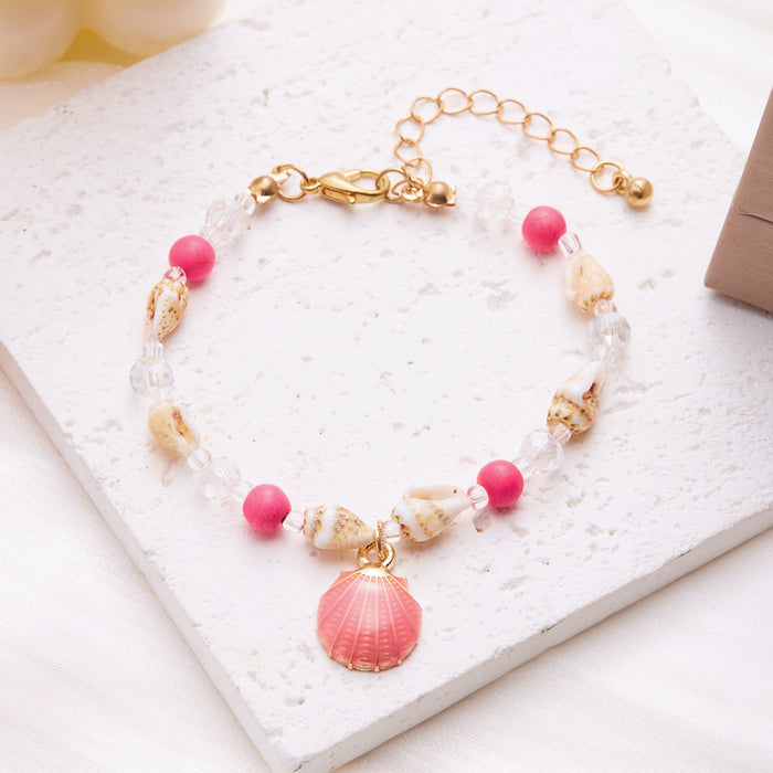 Wholesale Bohemian Sea Star Shell Beaded Bracelet Summer Beach Vacation Jewelry Accessory