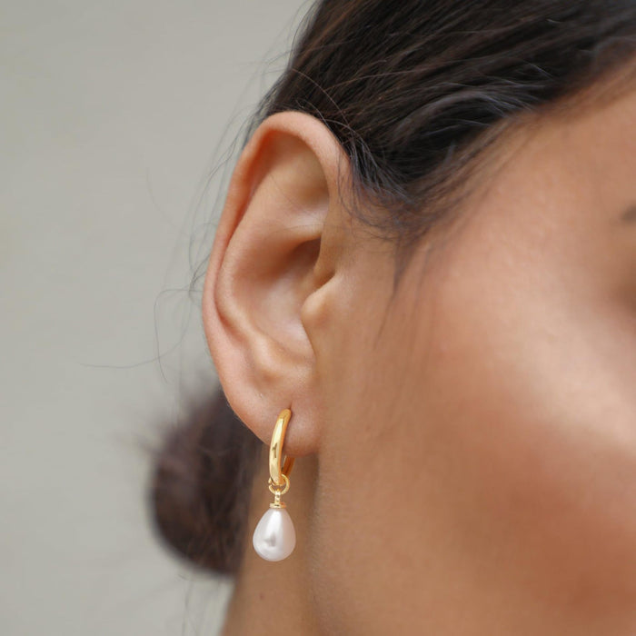Wholesale Teardrop Pearl Dangle Earrings — Premium Stainless Steel Jewelry