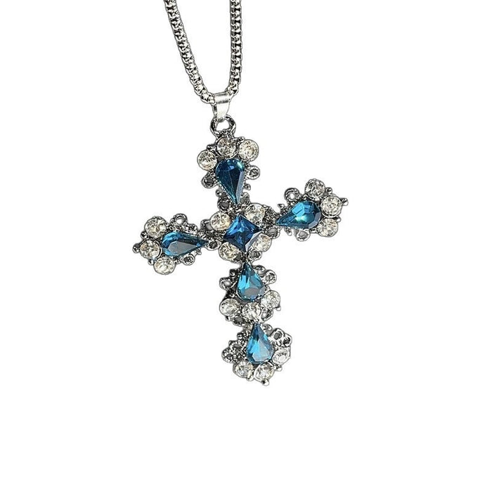 Wholesale Cross Necklace for Women Jewelry Necklace Sweater Chain Trend