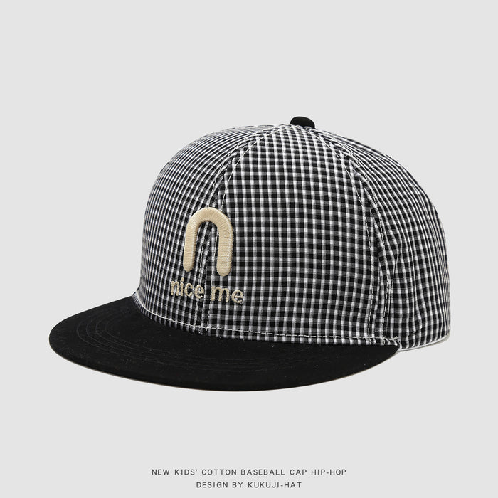 Wholesale Kids Baseball Cap Striped Hip Hop Flat Brim Unisex Outdoor Sun Hat For Boys Girls Casual Chic Party Cap