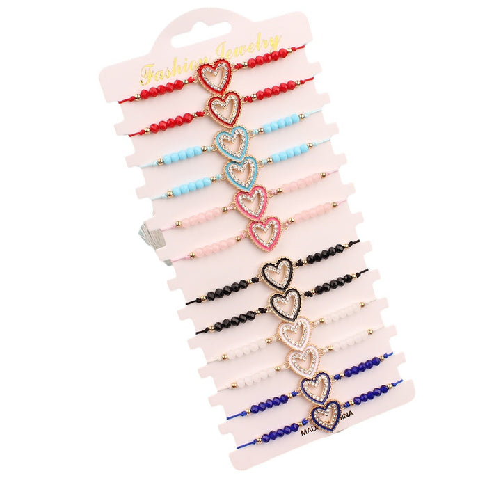 Wholesale Hand woven bead string bracelet for couples