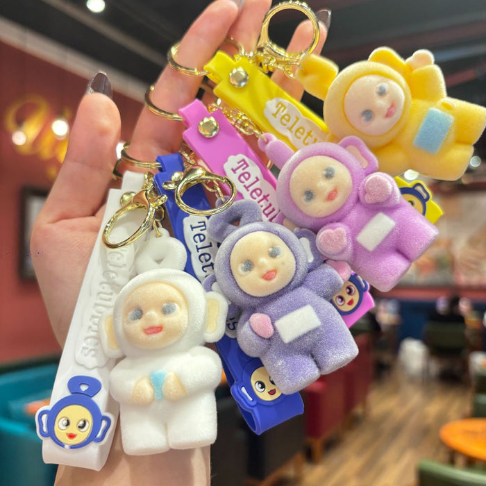 Wholesale Flocked Doll Key Pendant Plush Doll Pendant Bag Pendant Creative Birthday Gift Pendant Gift