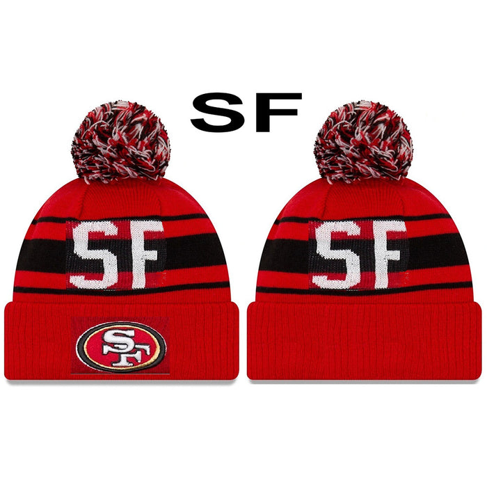 Wholesale 20pcs Wool Hat Winter Warm Wool Hat Turn-up  Embroidered Letters Rugby Hat