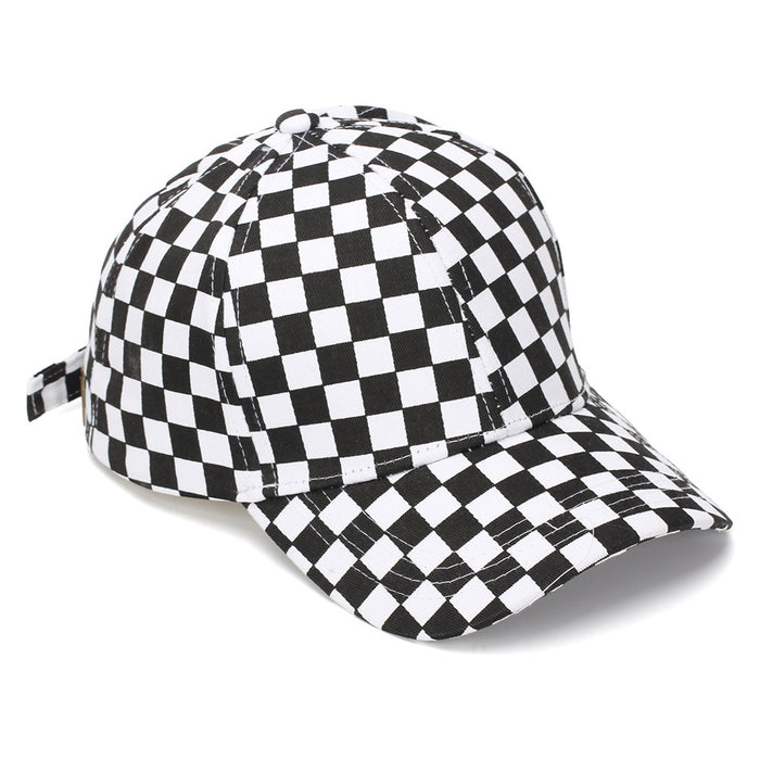 Wholesale Chic Checkerboard Baseball Cap Summer Sun Protection Everyday Hat