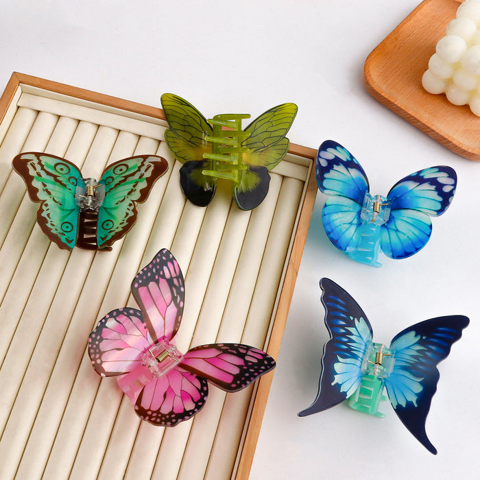 Wholesale Butterfly Appearance  Acrylic Color Series Printed Sky Elements