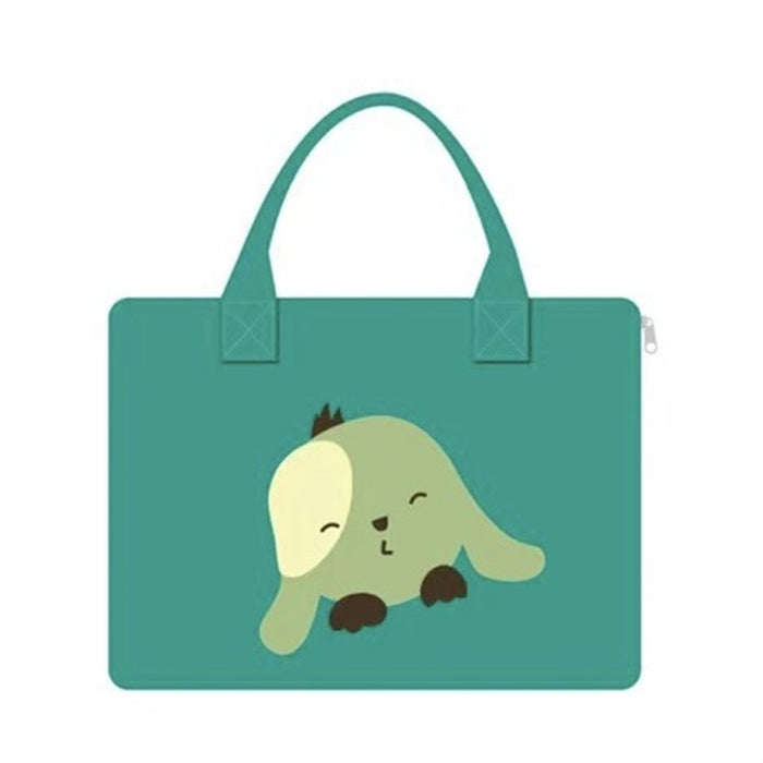 Wholesale Cartoon travel bag Felt luggage bag Large capacity cute handbag Portable hangable trolley case storage bag