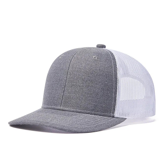 Wholesale Khaki pure color light board duckbill cap with wide brim and breathable mesh baseball cap