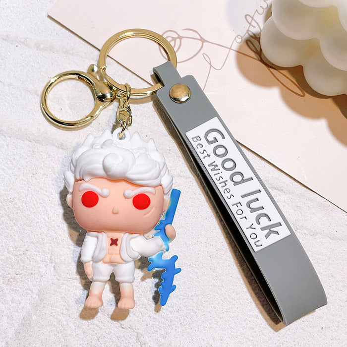 Wholesale Cartoon Anime Silicone Keychain JDC-KC-Qiwei032