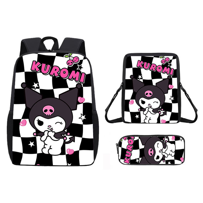 Wholesale Backpack Satchel Pencil Case Three-piece Student Schoolbag