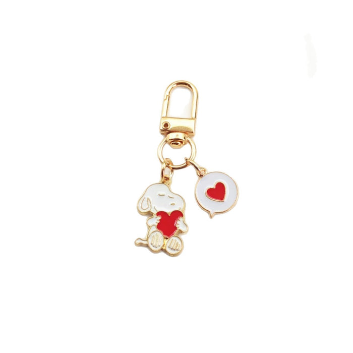 Wholesale Cute couple keychain cartoon pendant love earphone cover pendant small gift