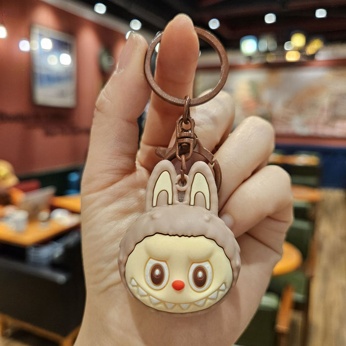 Wholesale Little sheep doll head keychain creative cartoon car bag keychain gift