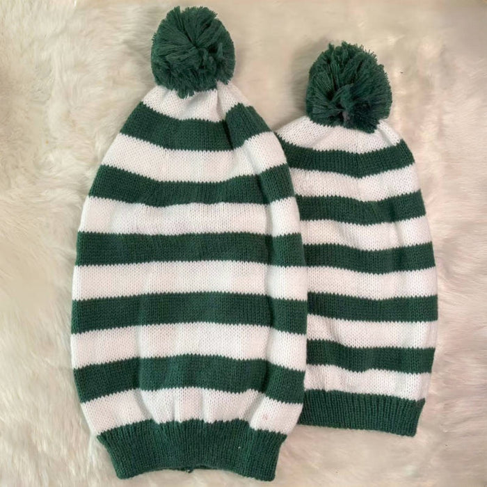 Wholesale  bell ball Christmas hat  knitted wool hat