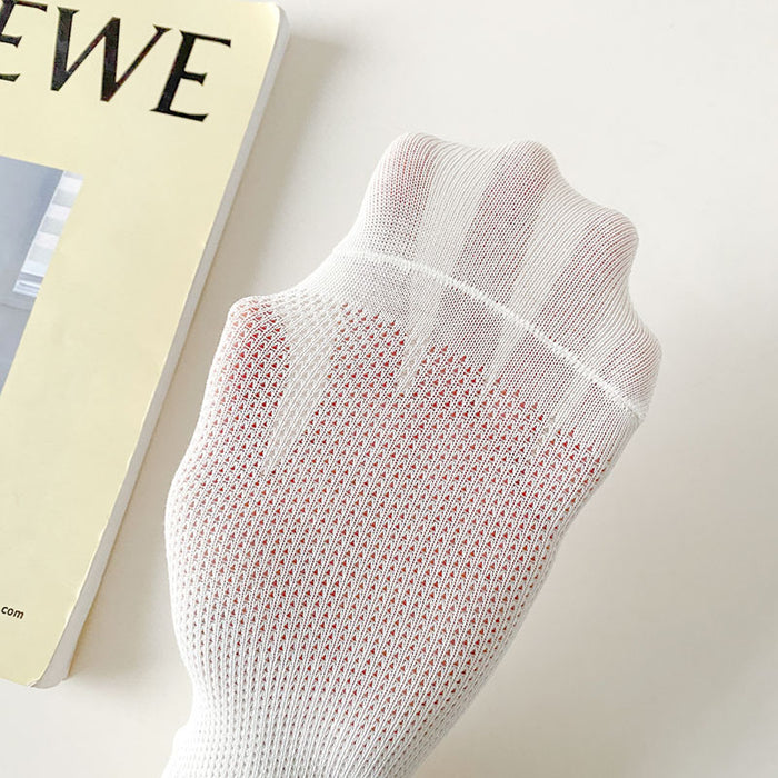 Wholesale Cotton new mesh breathable short tube socks, thin version, college style boat socks