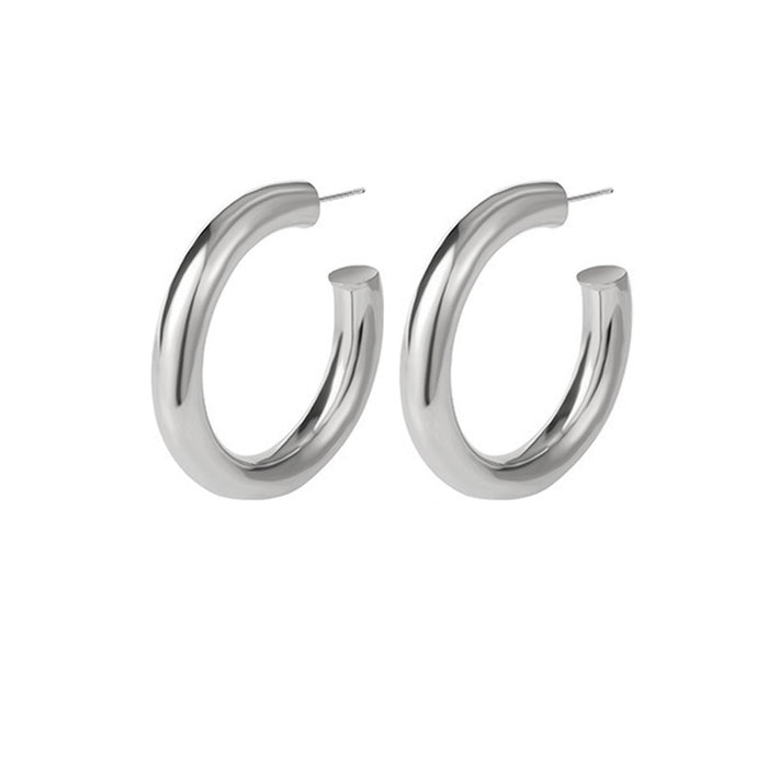 Wholesale Stainless steel geometric simple C-shaped earrings titanium steel design earrings earrings wholesale