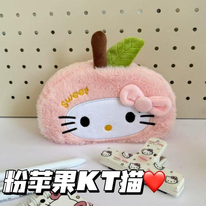 Wholesale Plush Shape Pencil Case Cute Cartoon Stationery Storage Bag Fashion Accessory Gift