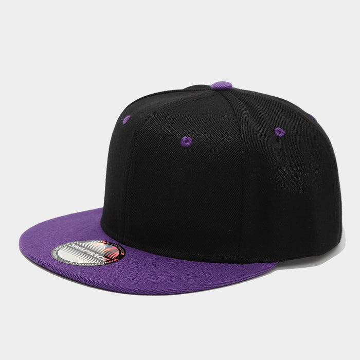 Wholesale Two-tone color block hip-hop cap unisex flat-brimmed baseball cap