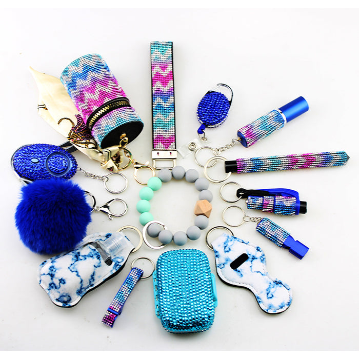 Wholesale Whistle Keychain DIY- 14-piece Set JDC-KC-TouMS013