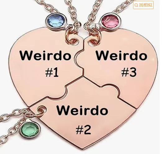 Wholesale Love necklace, steel plated necklace, stainless steel love necklace