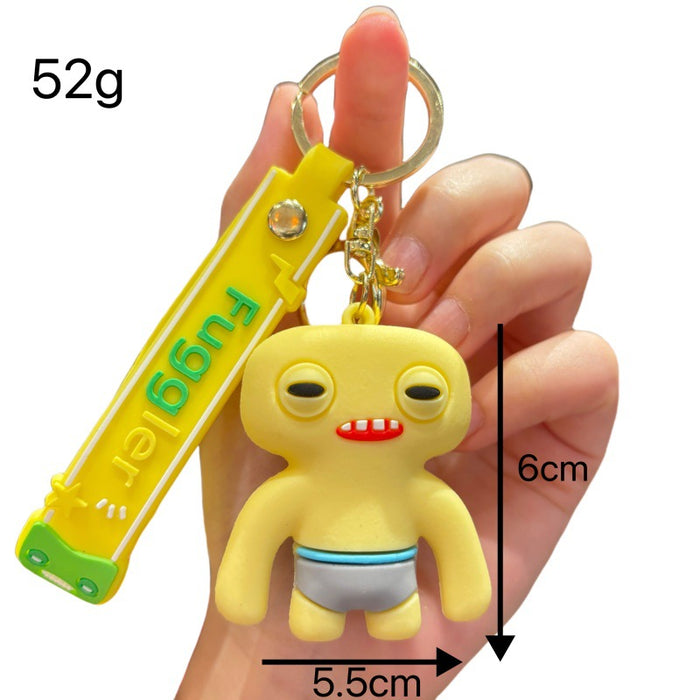 Wholesale Cartoon cute monster series girls cute keychain pendant funny doll keychain student doll small pendant