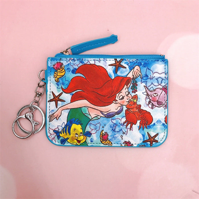 Wholesale PU Cartoon Printing with Key Ring Card Holder Coin Purse JDC-WT-YaLL019