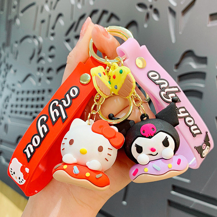 Wholesale Cartoon Silicone Doll Keychain JDC-KC-MingT188