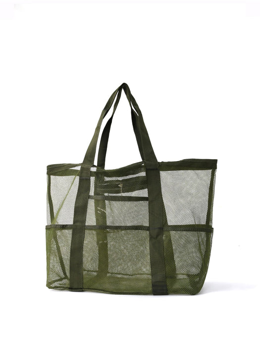 Wholesale Beach bag, large capacity toy mesh swimming bag, multifunctional travel handbag, single shoulder beach bag, swimsuit storage bag