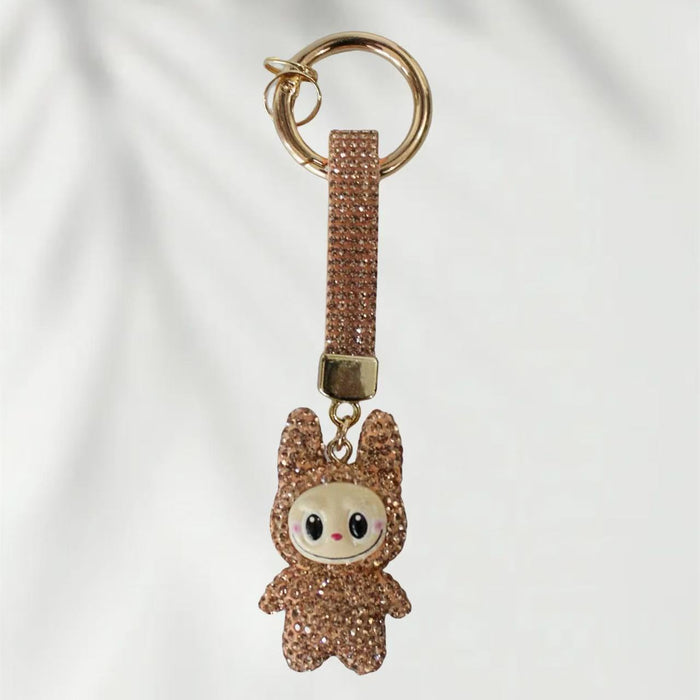 Wholesale Diamond-Encrusted Clay Doll, Bag, Mobile Phone Keychain Pendant Doll