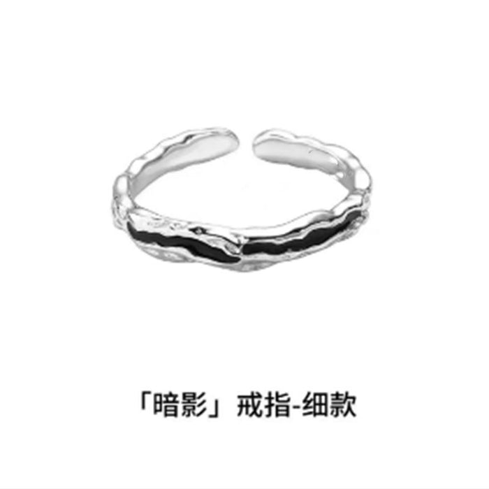 Wholesale Retro ring for men and women, niche, high-end, personalized, fashionable, and elegant. Open mouth ring