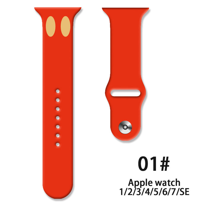 Wholesale Printed Silicone Watch Strap Wristband JDC-WD-NuoQi021