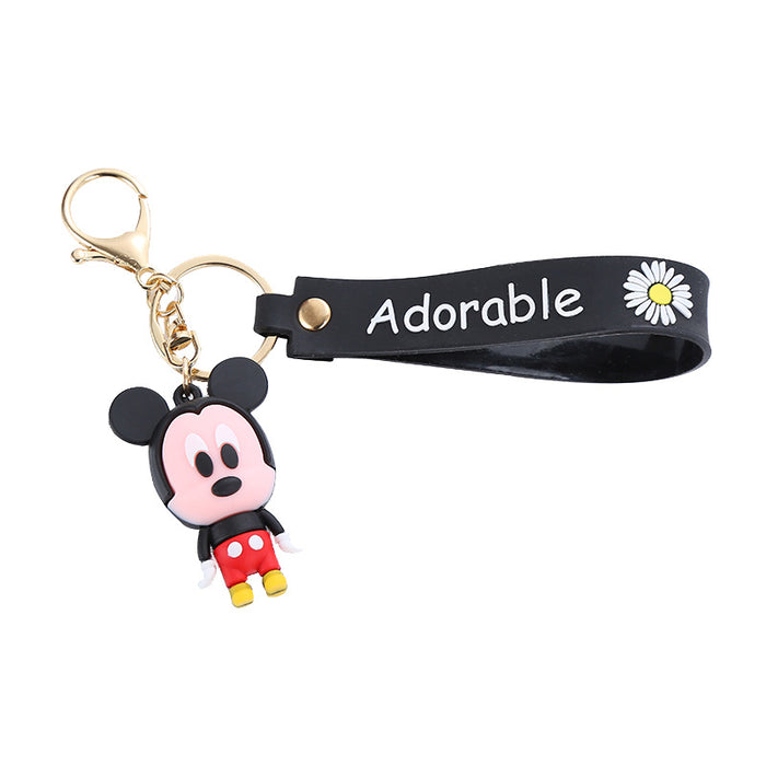 Wholesale Cute Cartoon Soft Rubber Doll Keychain JDC-KC-BoYue007