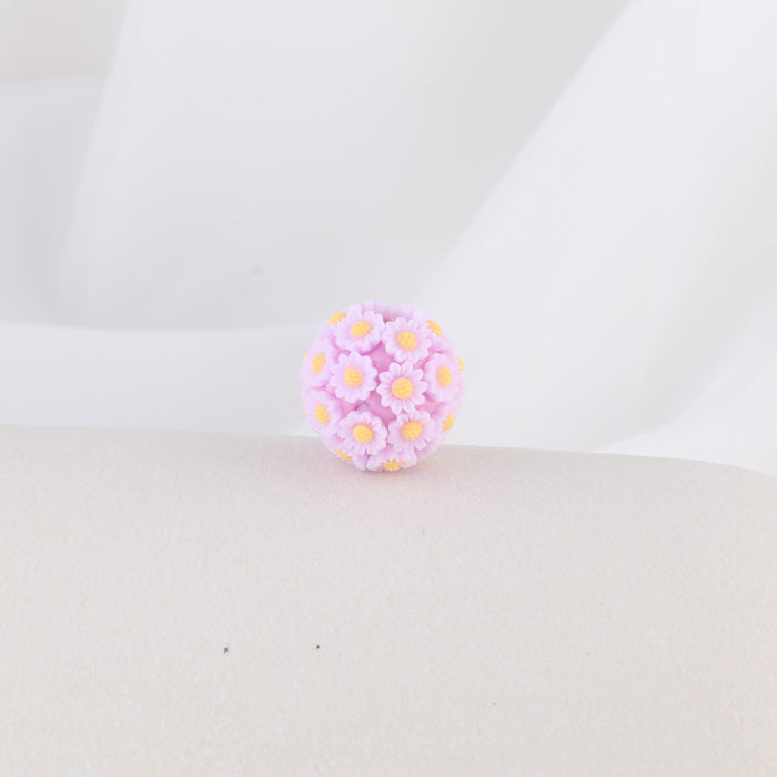 Wholesale 2CM Sunflower Ball Soft Ceramic Beads JDC-BDS-KunSi014