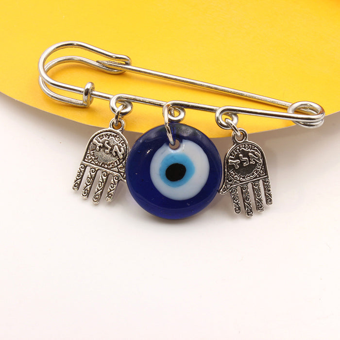 Wholesale Blue pendant, two palms, three hangers, brooch, pin, buckle, needle