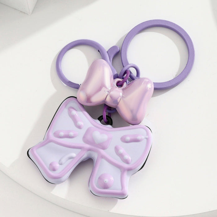 Wholesale Candy-Colored Bow Keychain