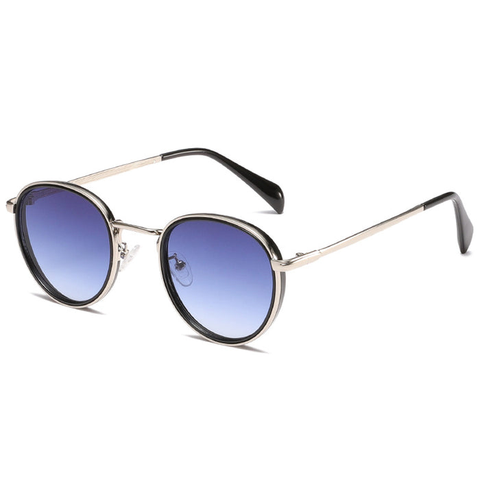 Wholesale Round-Frame Metal Anti-UV Sunglasses