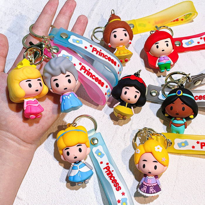 Wholesale School Bag Pendant Doll Cute Silicone Car Key Chain